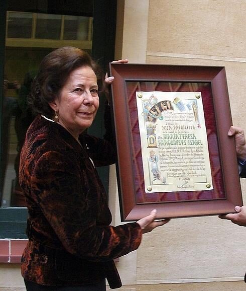 Tere Aragoneses, socia de honor de Apadefim