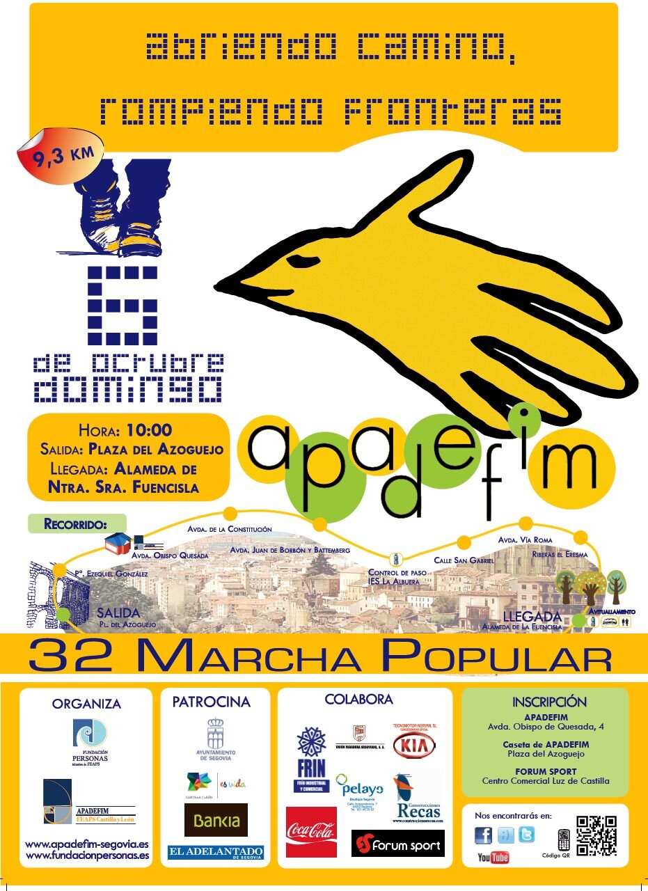 32 MARCHA POPULAR APADEFIM 2013. Domingo 6 de octubre.
